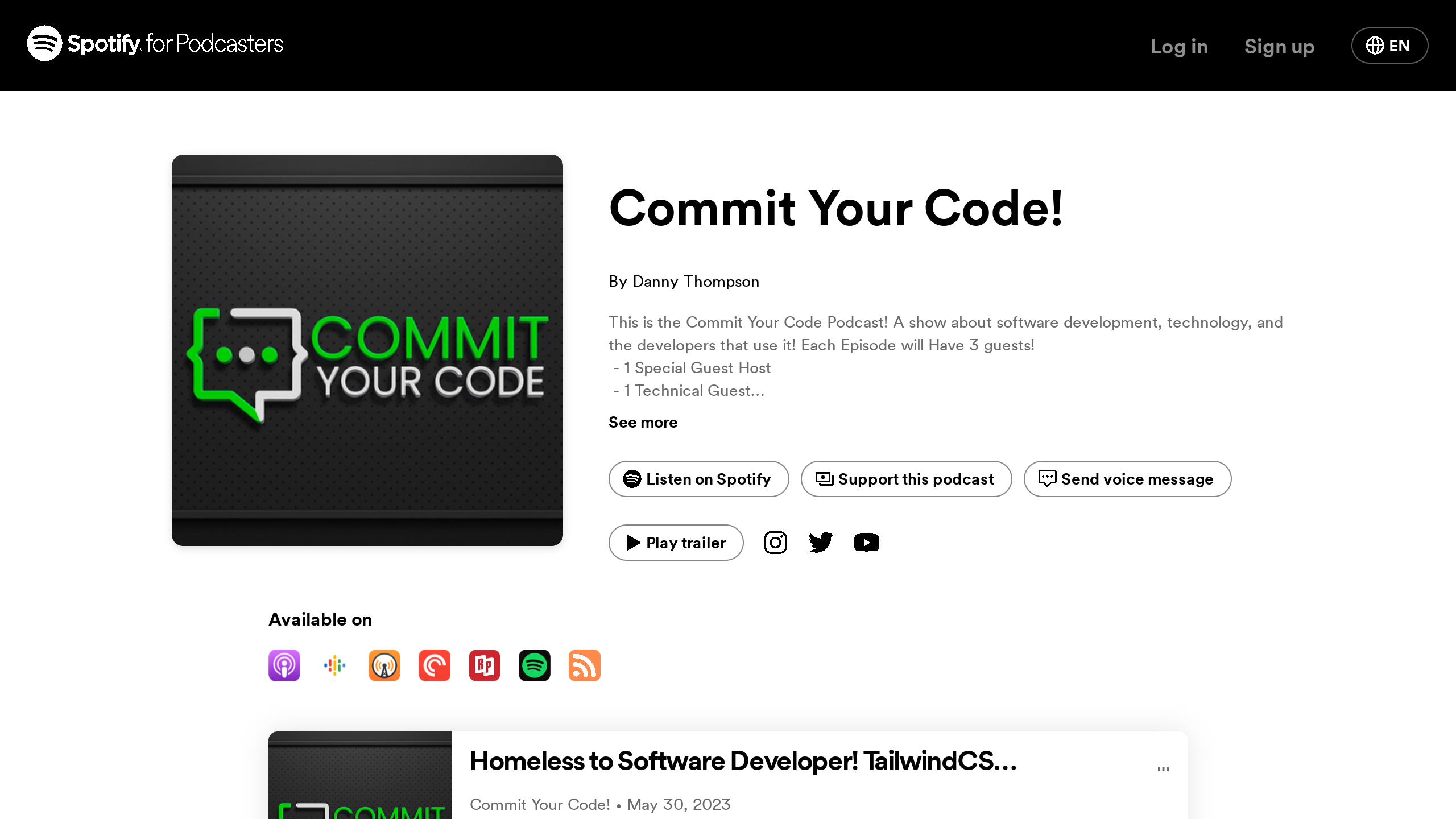 Commit Your Code!'s website screenshot