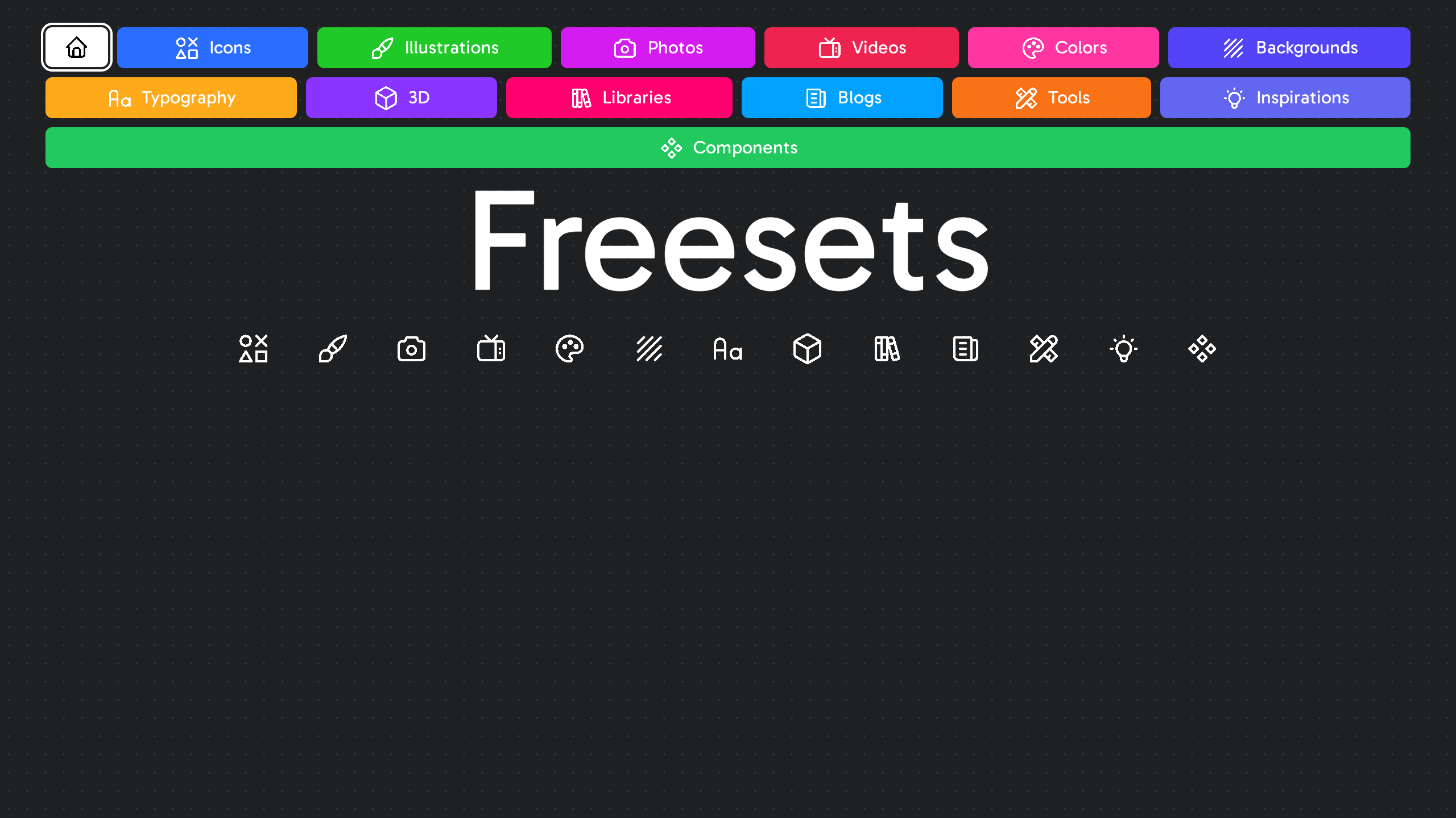 Freesets's website screenshot