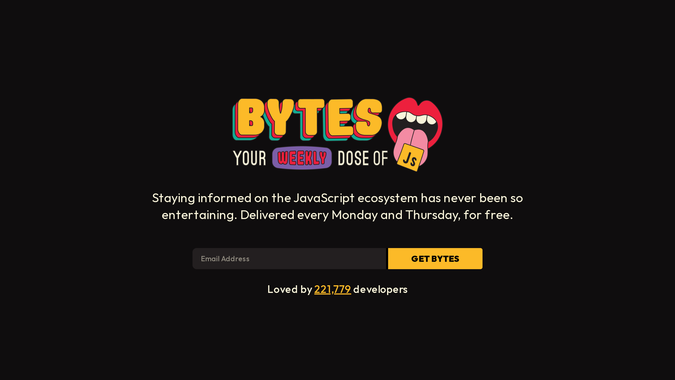 Bytes's website screenshot