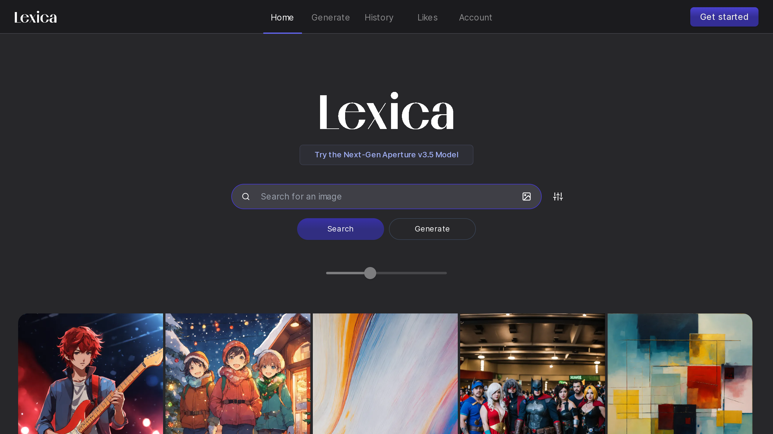 Lexica's website screenshot