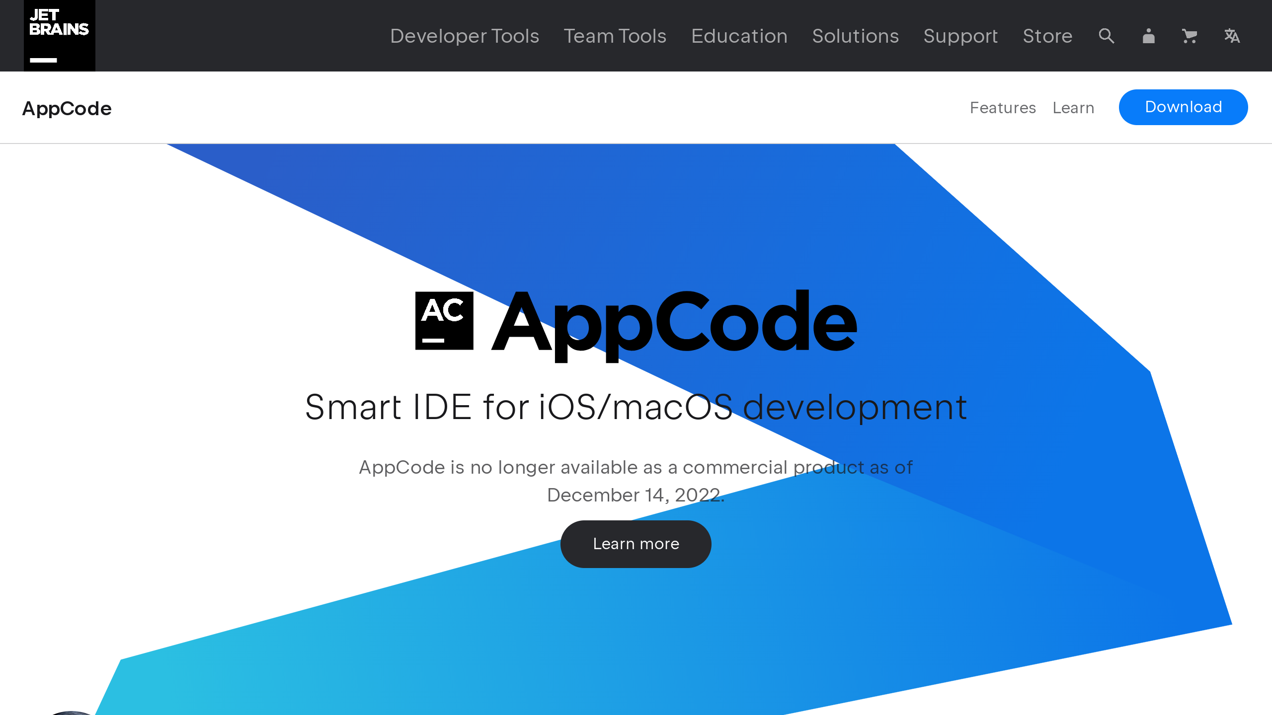 AppCode's website screenshot