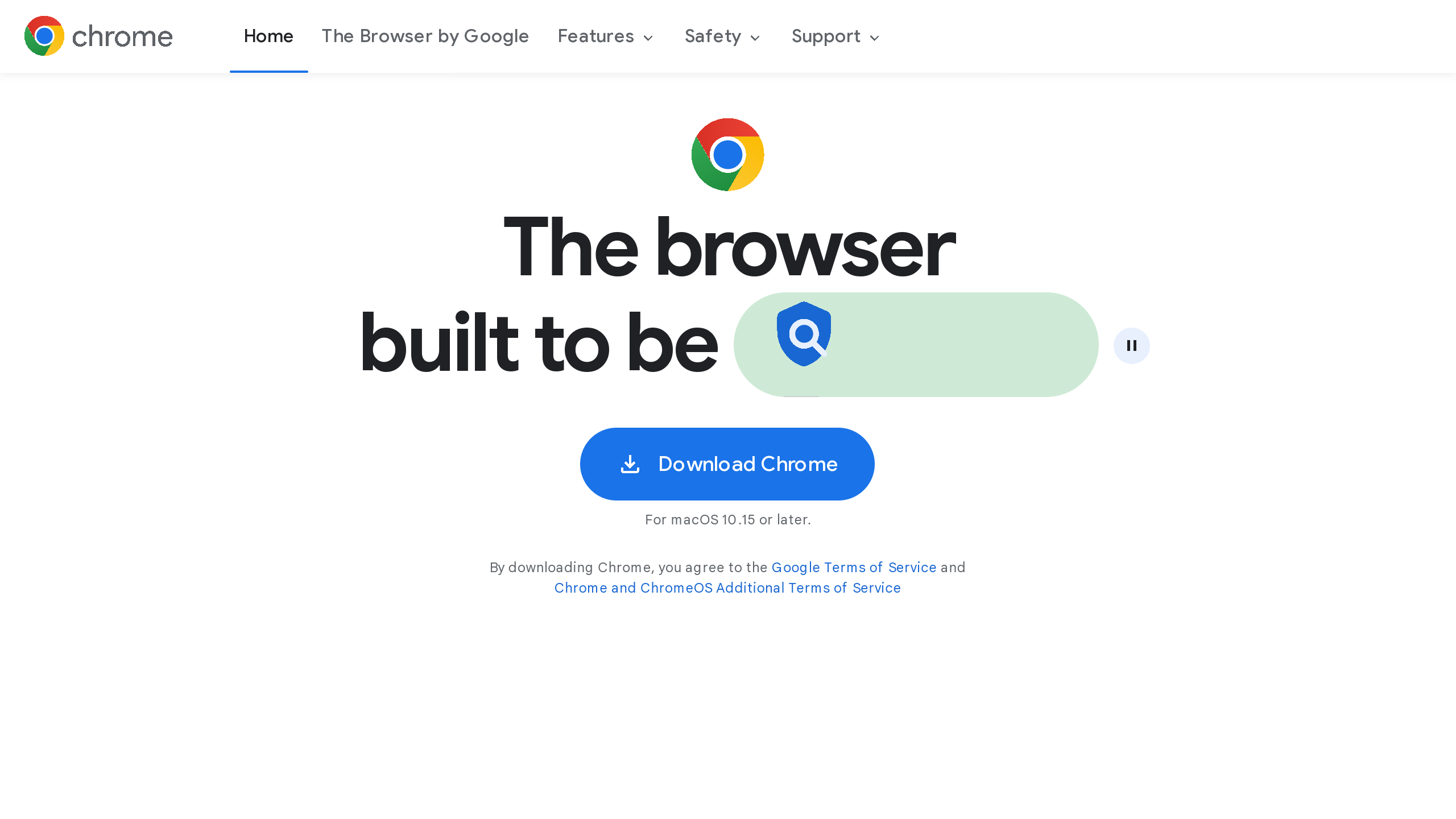 Chrome's website screenshot