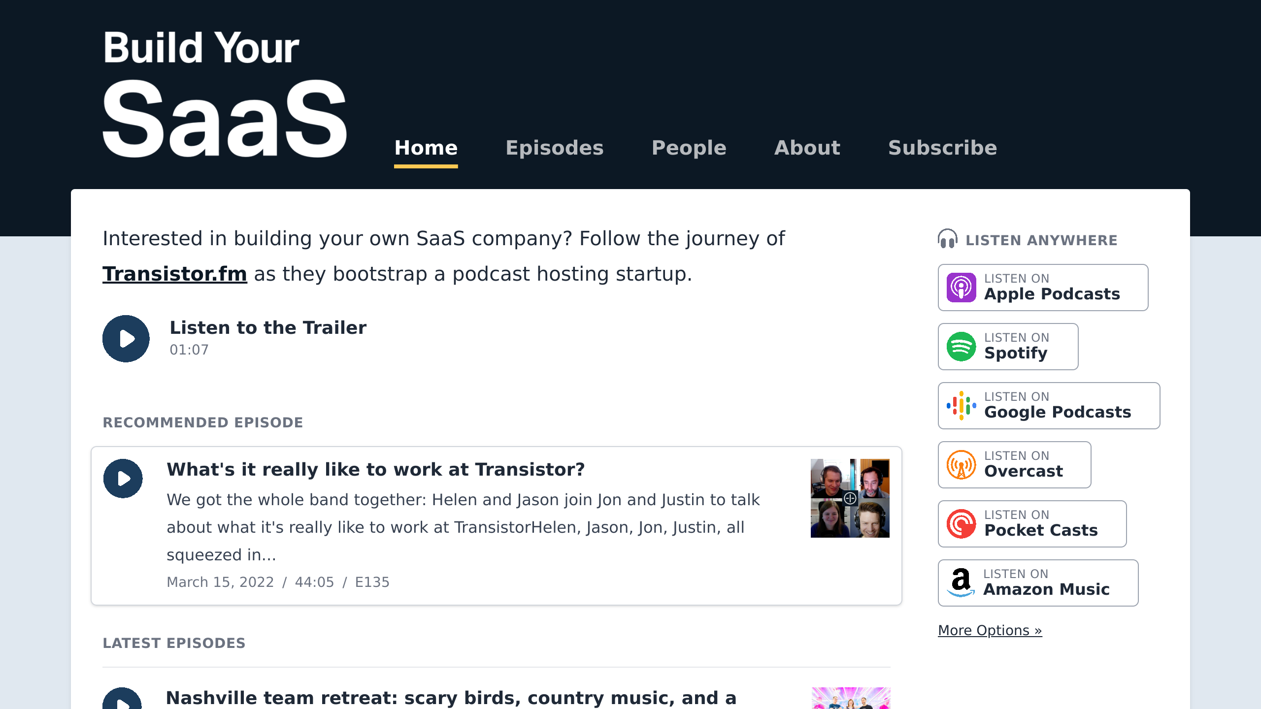 Build you SaaS's website screenshot