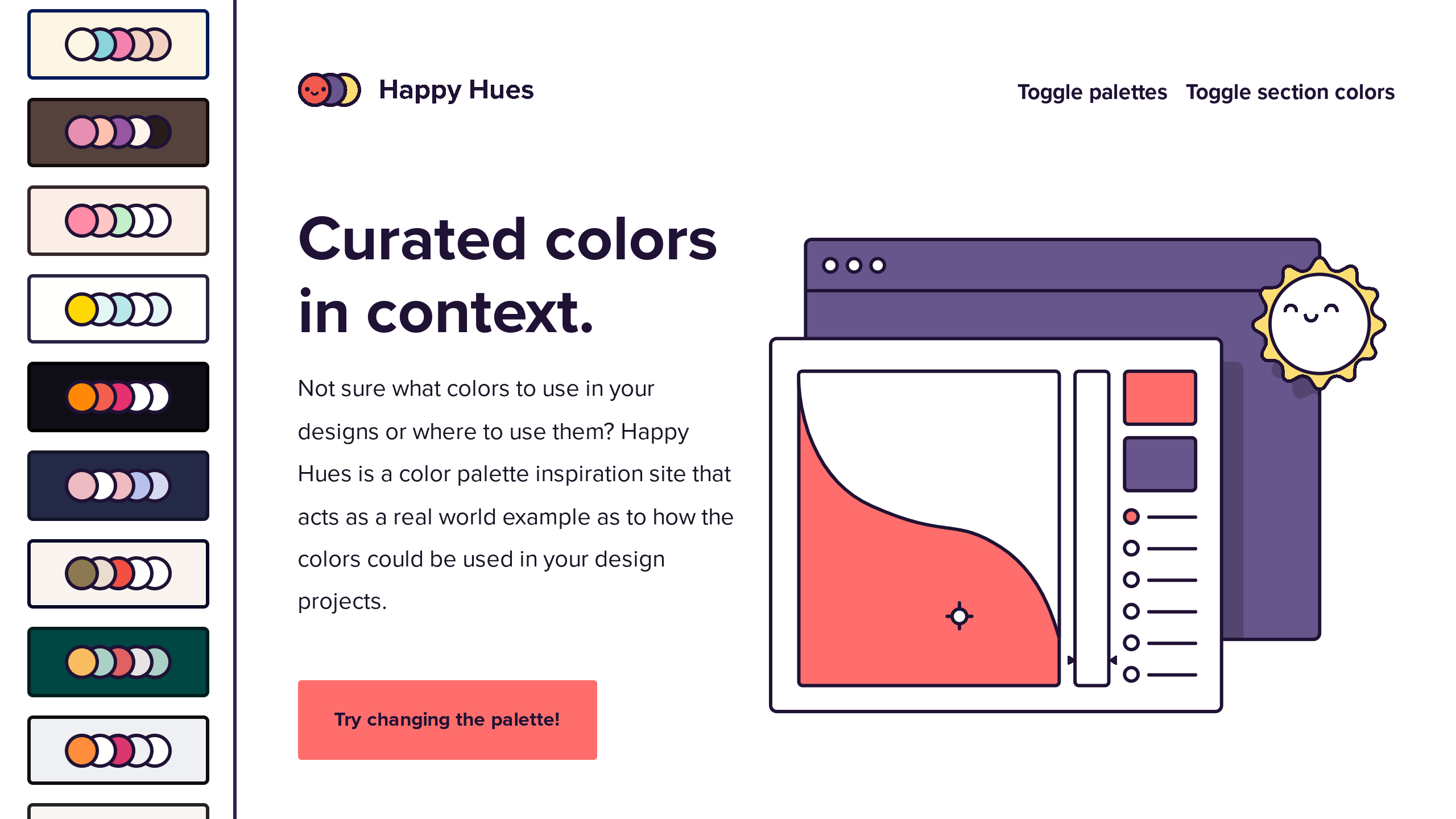 Happy Hues's website screenshot