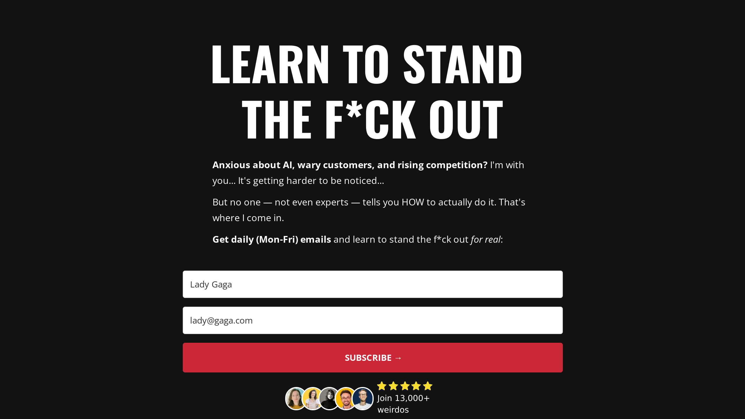 Everyone Hates Marketers's website screenshot