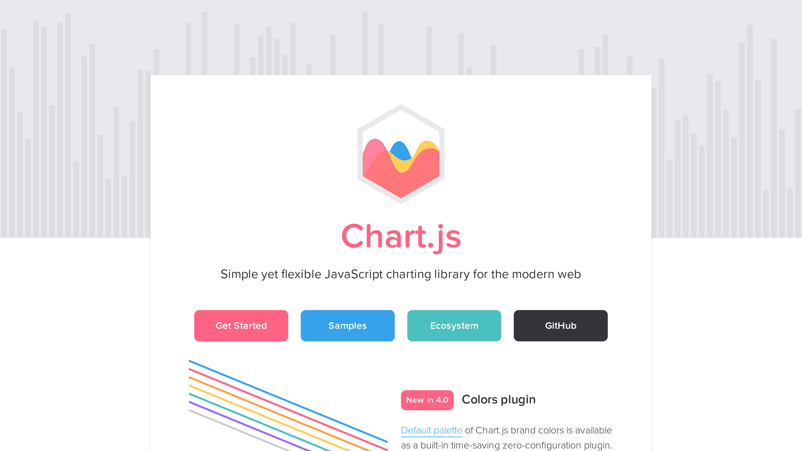 Chart.js's website screenshot