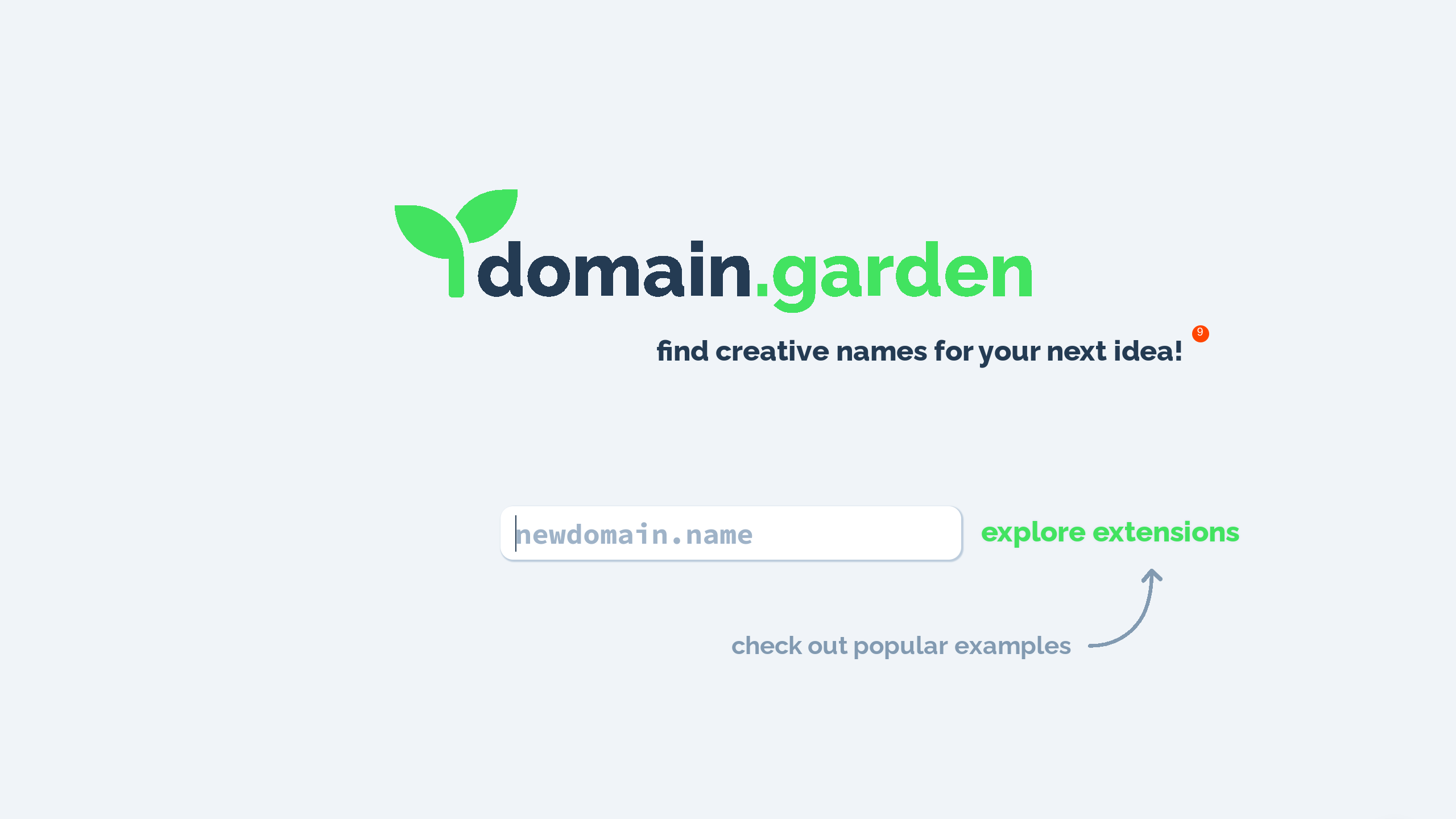 domain.garden's website screenshot