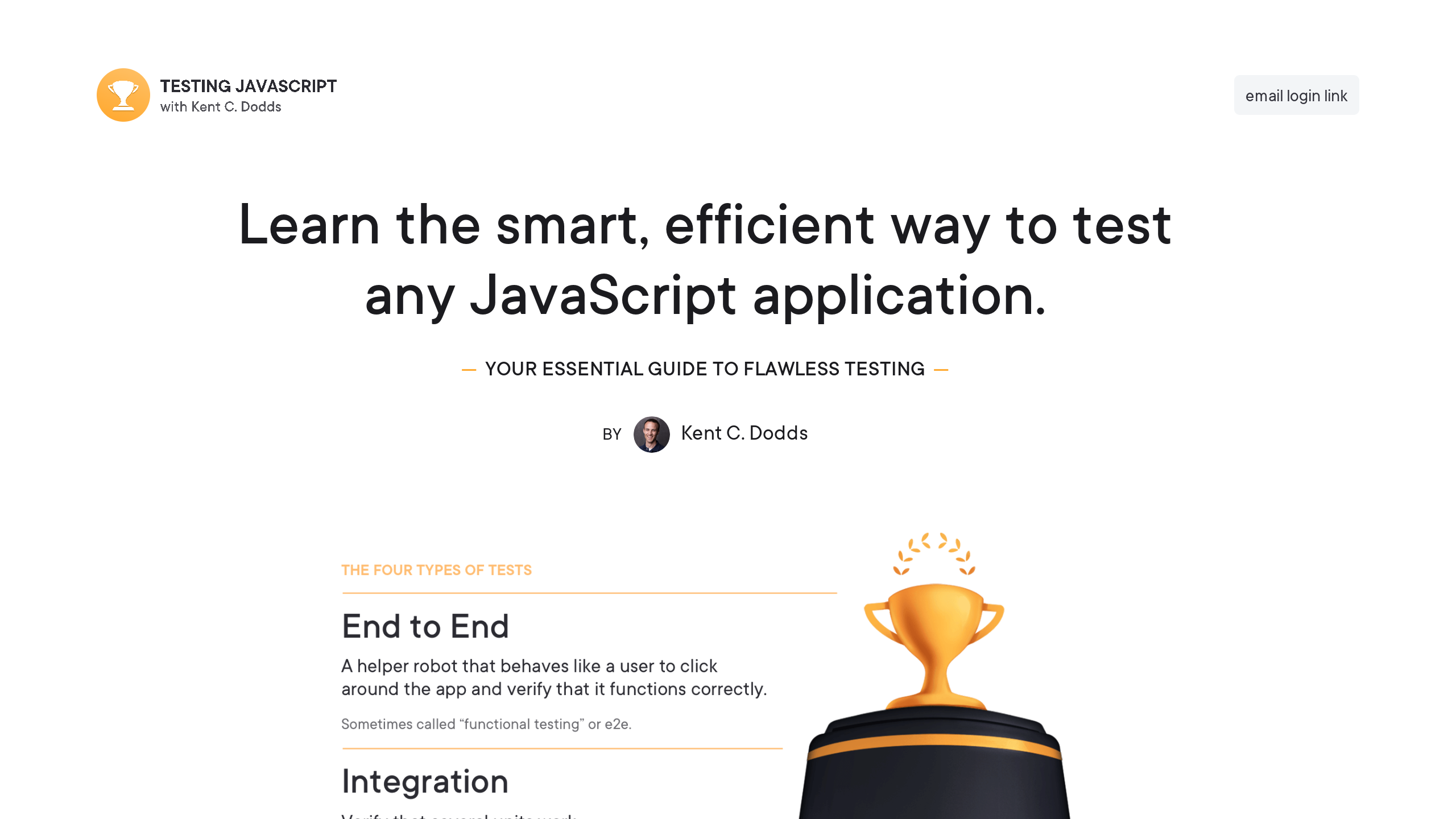 Testing JavaScript's website screenshot