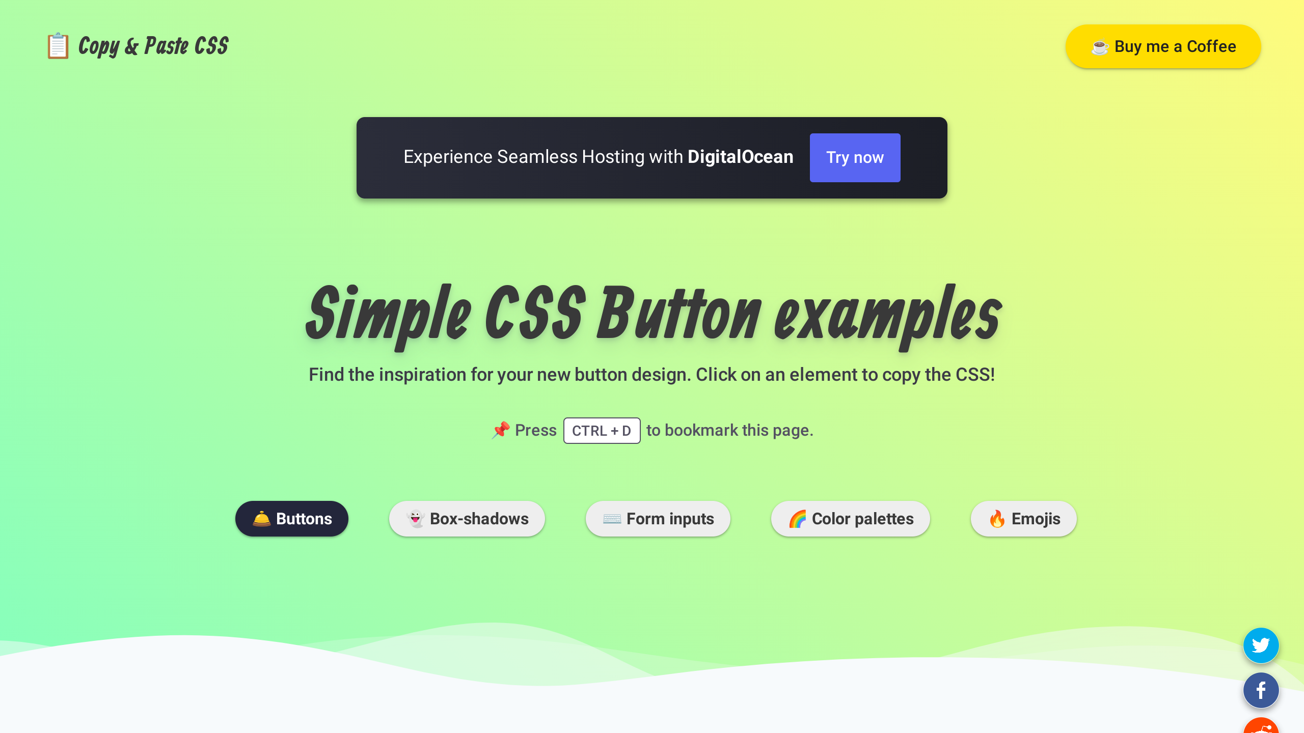 Copy Paste CSS's website screenshot