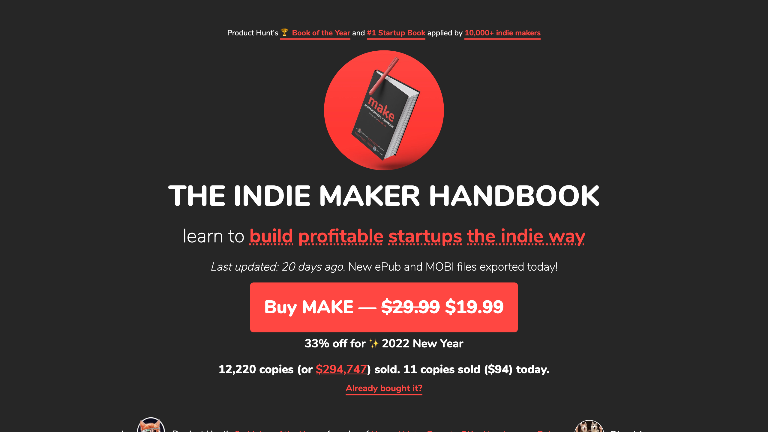 MAKE: Bootstrapper's Handbook's website screenshot