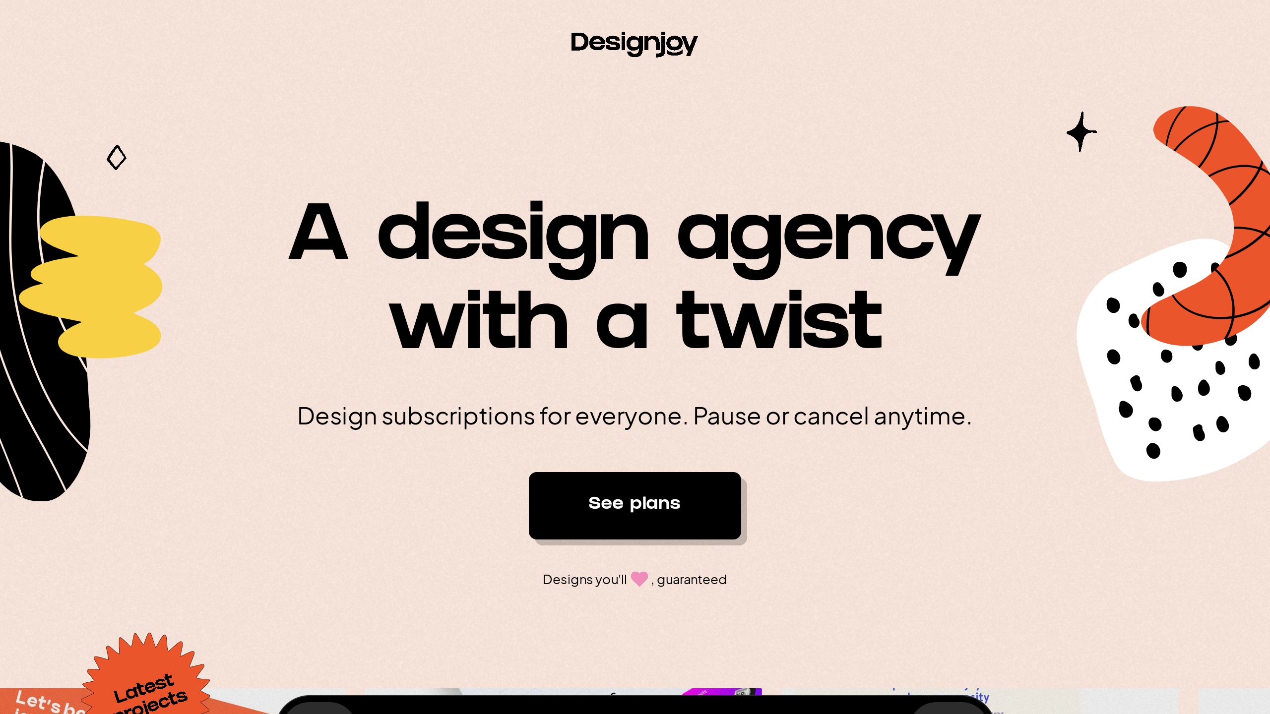 Designjoy's website screenshot