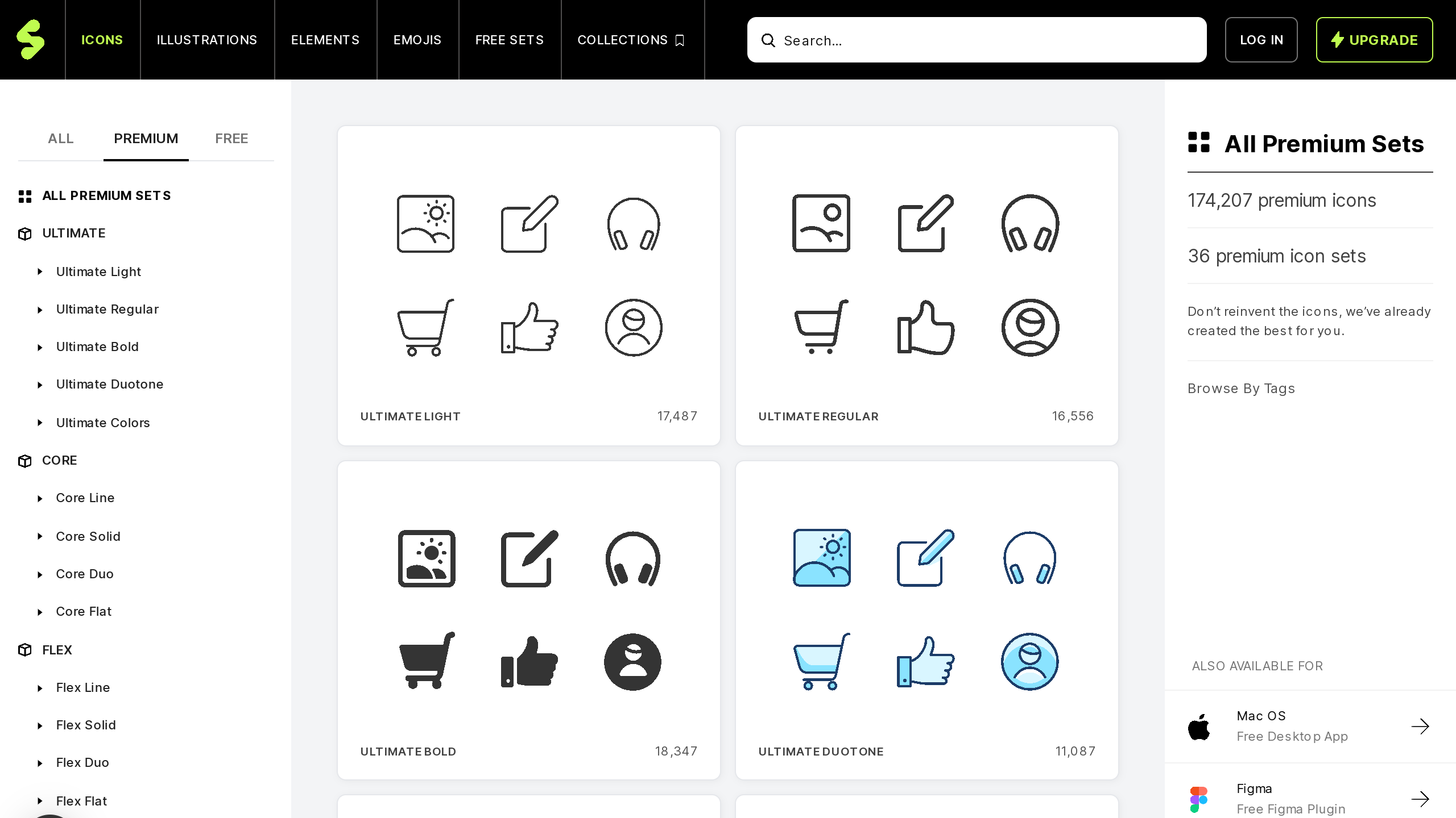 Streamline Icons's website screenshot
