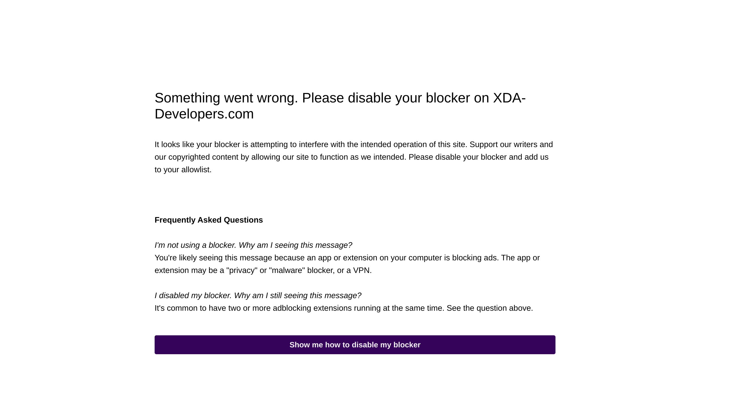 XDA-Developers's website screenshot