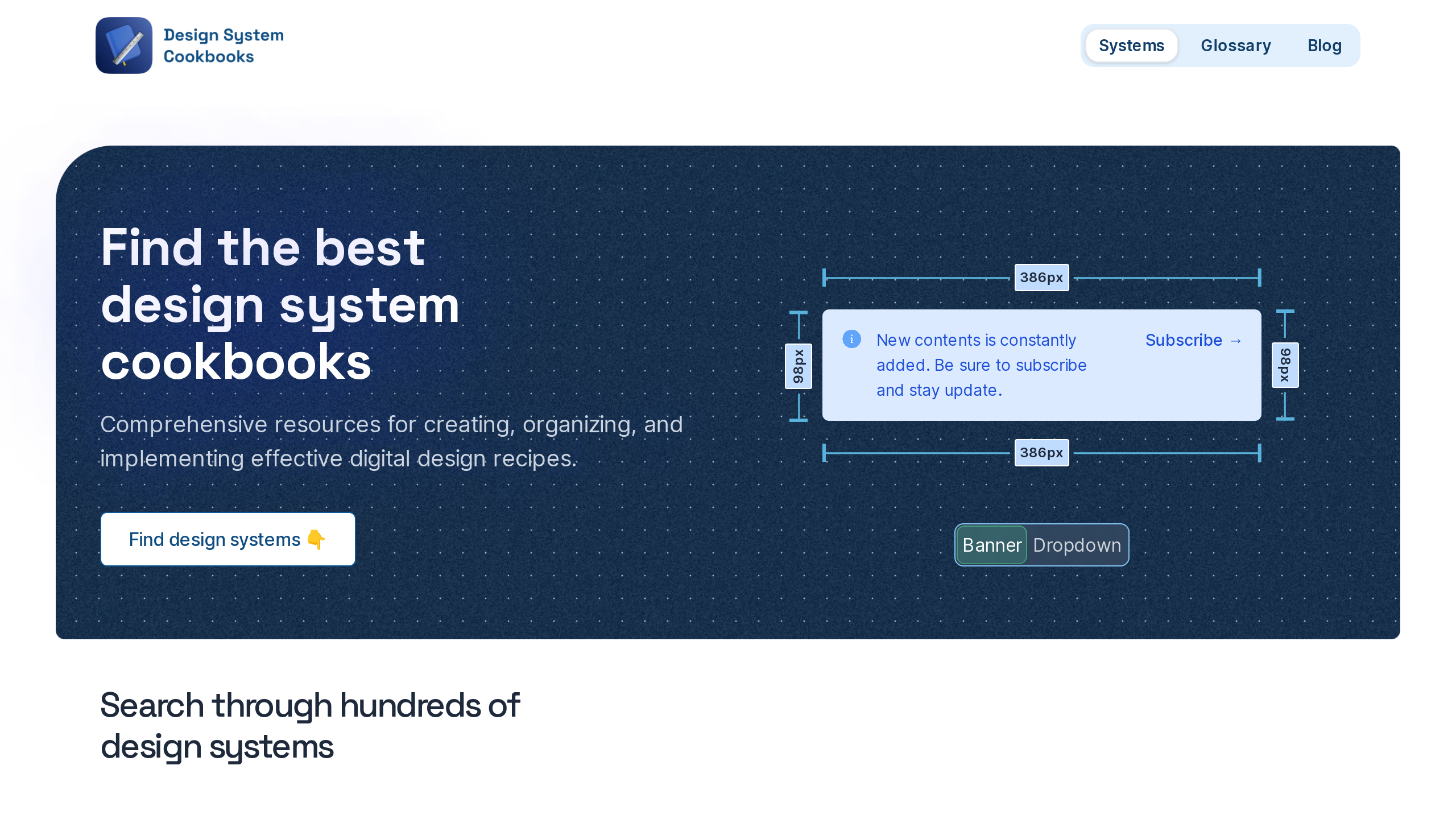 Design System Cookbooks's website screenshot