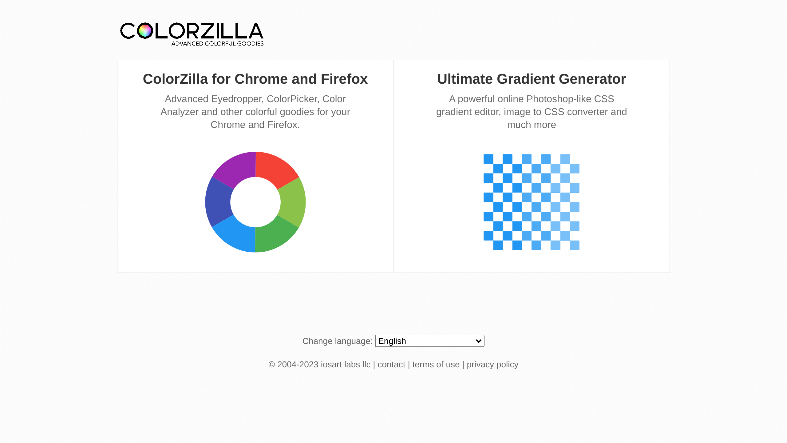 ColorZilla's website screenshot