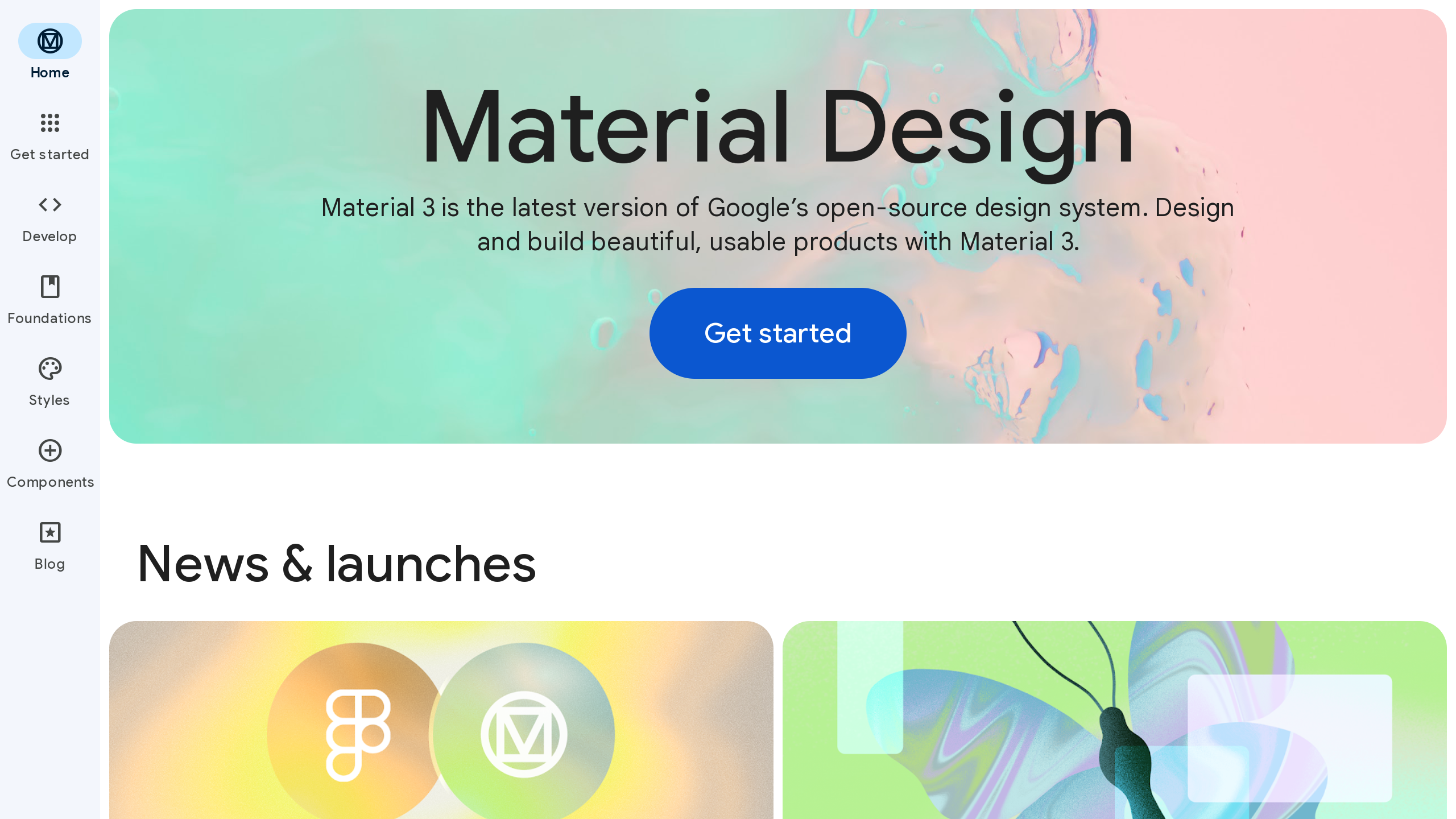 Material Design's website screenshot