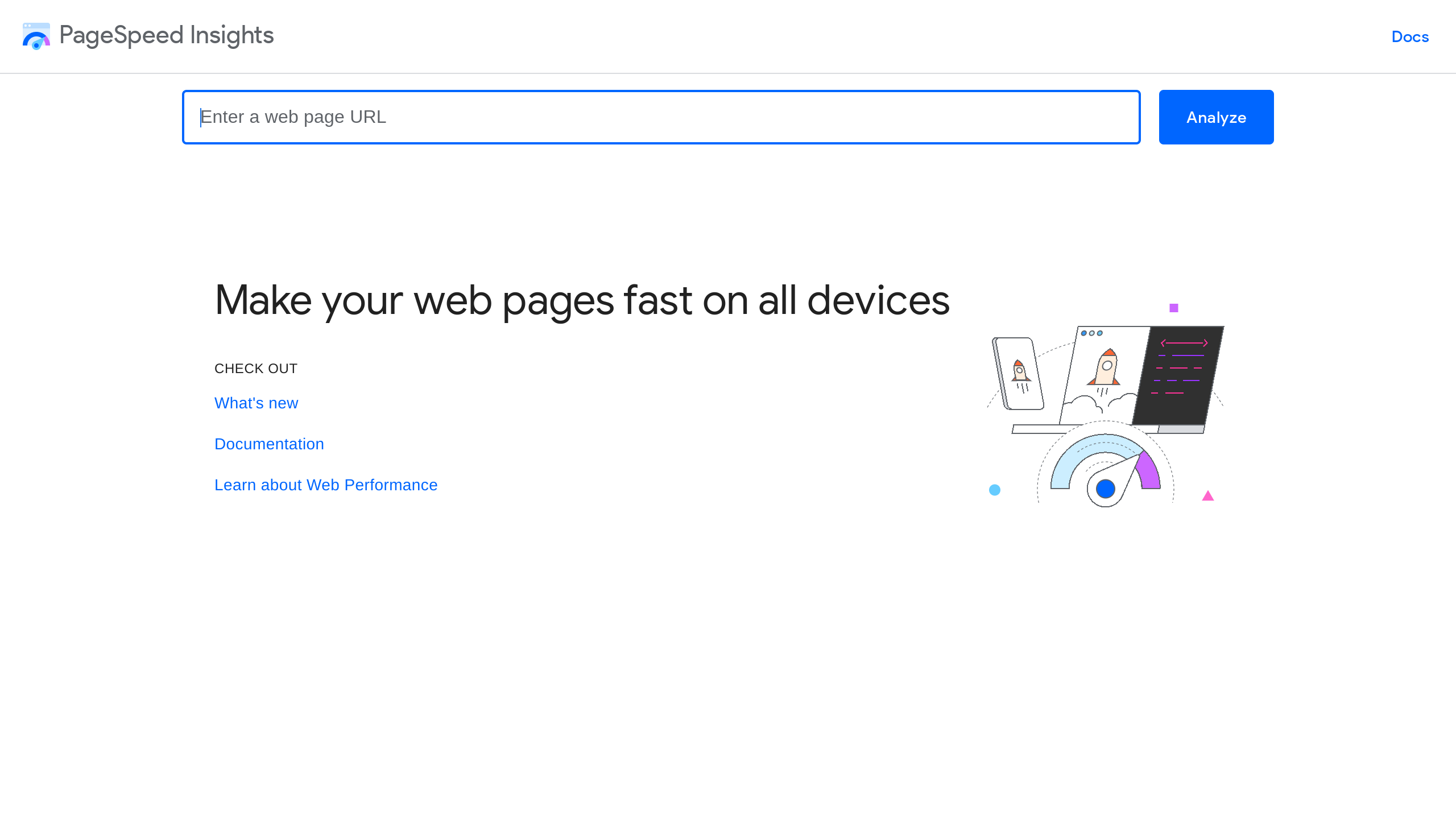 PageSpeed Insights's website screenshot
