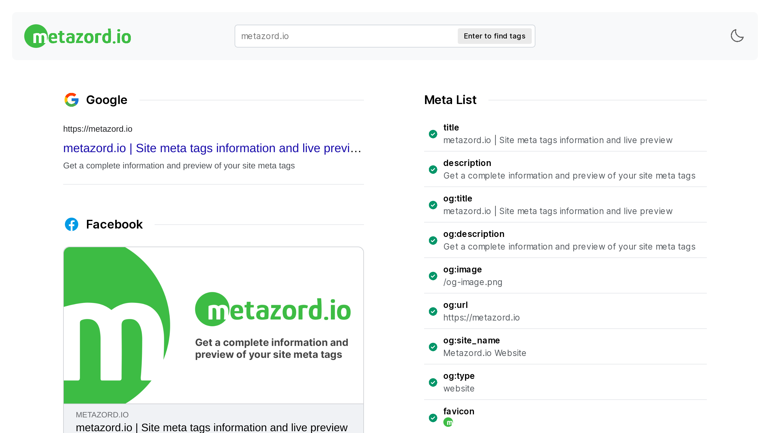 Metazord's website screenshot