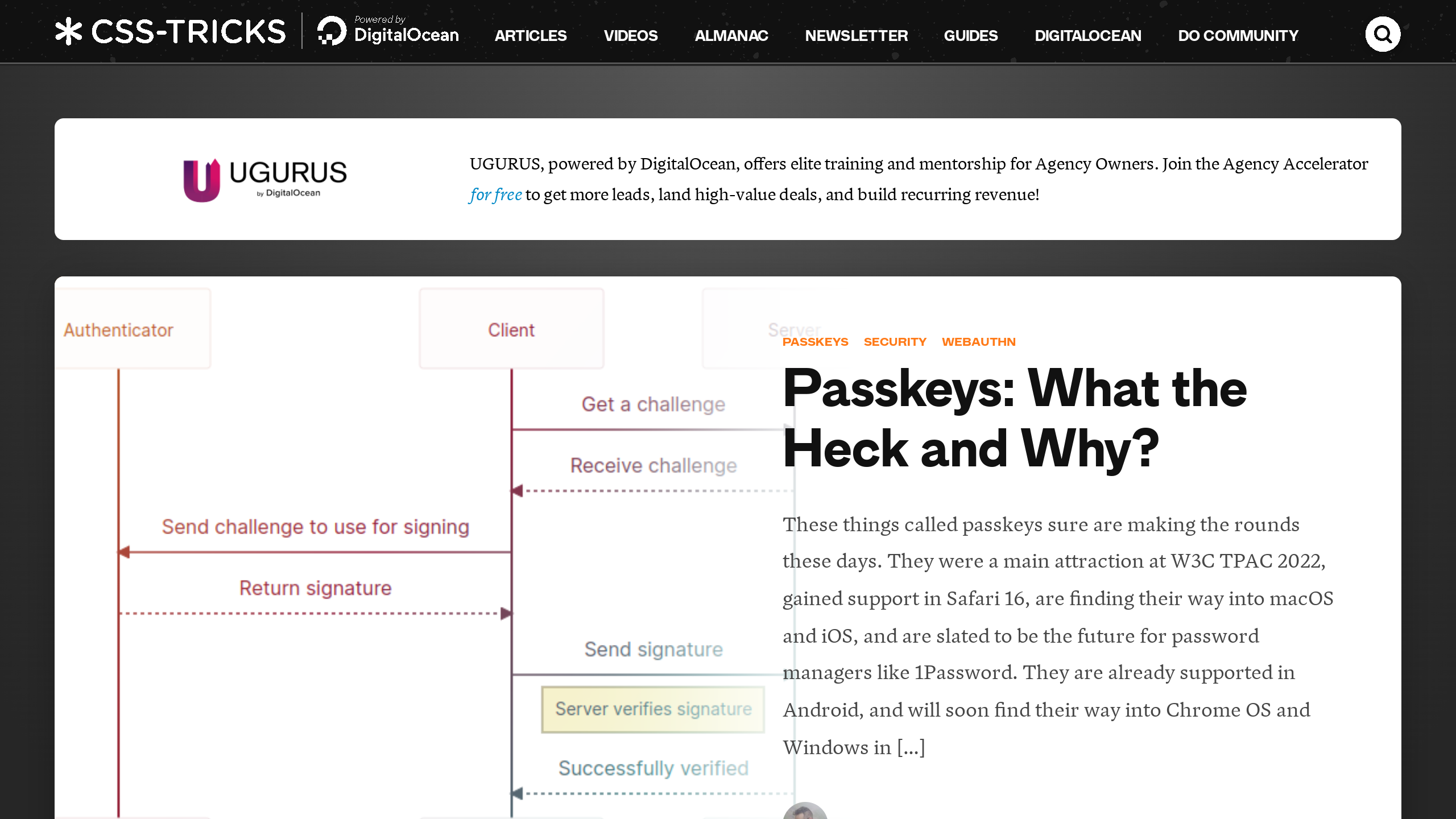 CSS-Tricks's website screenshot