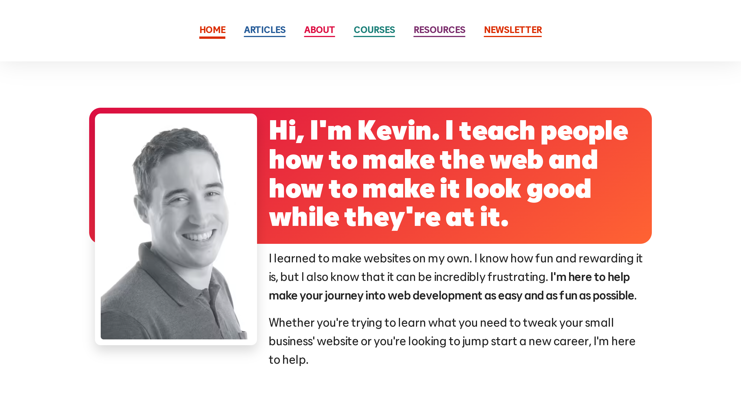 Kevin Powell's website screenshot